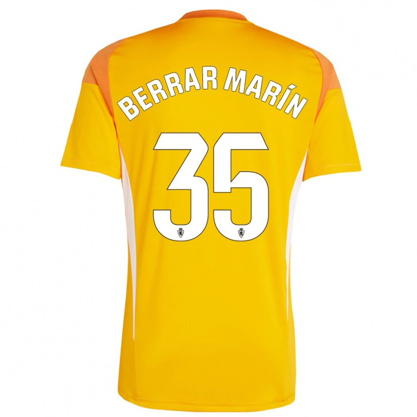 Danxen Dzieci Sergio Berrar #35 Ciemno Pomarańczowo Żółty Koszulka Bramkarska 2025/26