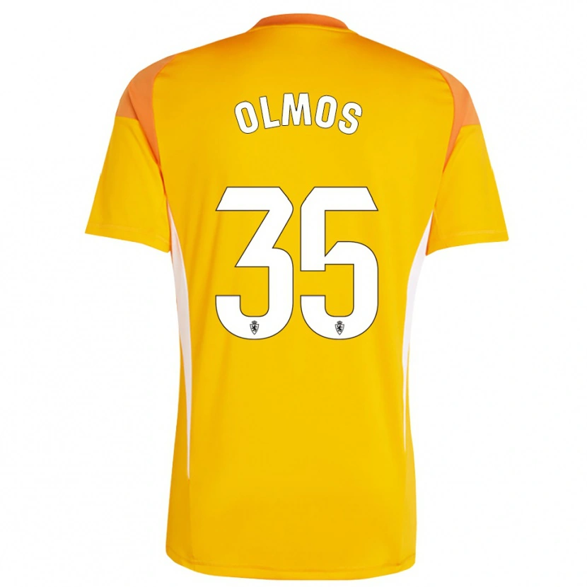 Danxen Dzieci Lucas Olmos #35 Ciemno Pomarańczowo Żółty Koszulka Bramkarska 2025/26