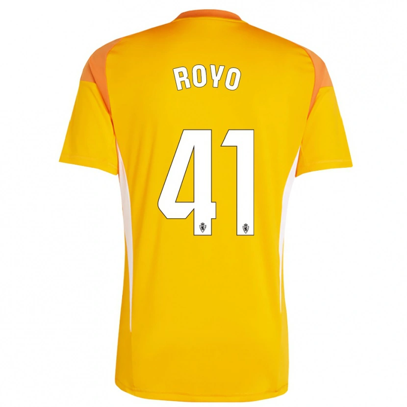 Danxen Dzieci Eduardo Royo #41 Ciemno Pomarańczowo Żółty Koszulka Bramkarska 2025/26