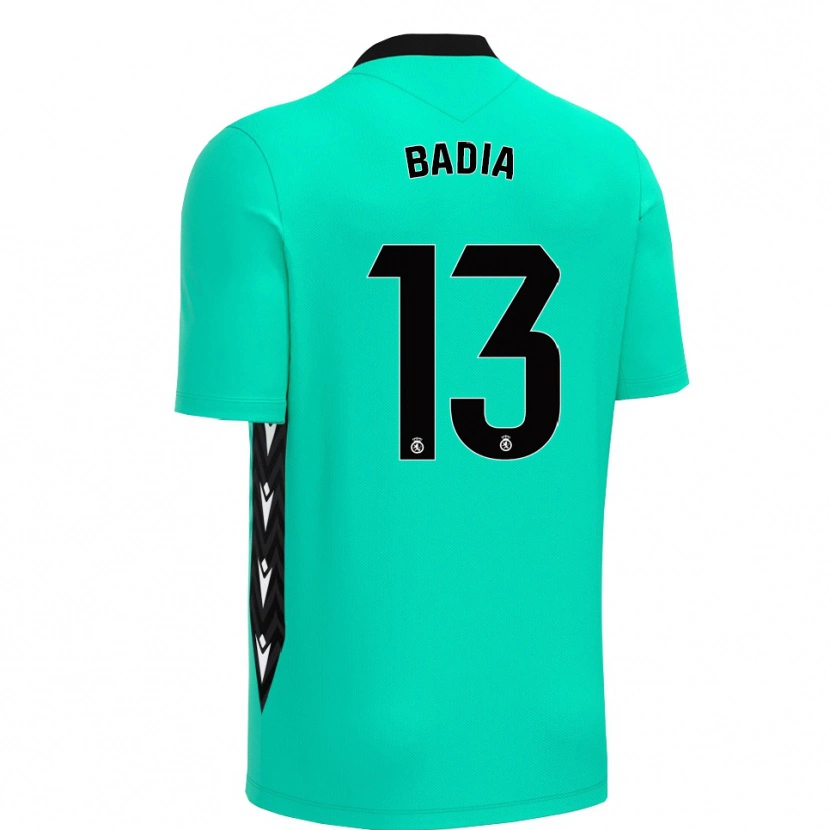 Danxen Dzieci Edgar Badia #13 Aqua Czarny Koszulka Bramkarska 2025/26