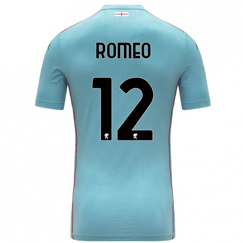 Danxen Dzieci Emanuele Romeo #12 Niebieski Szary Koszulka Bramkarska 2025/26
