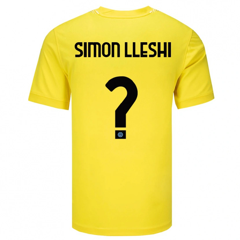 Danxen Dzieci Simon Lleshi #0 Jasnożółty Czarny Koszulka Bramkarska 2025/26