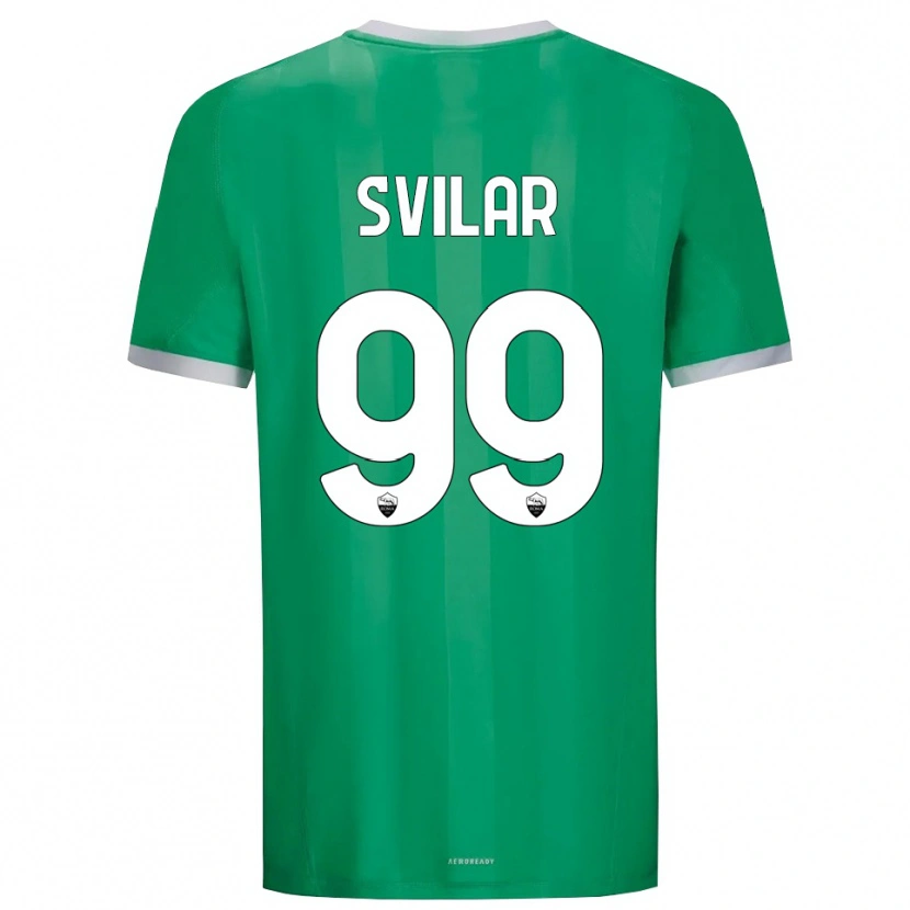 Danxen Dzieci Mile Svilar #99 Zielony Biały Koszulka Bramkarska 2025/26