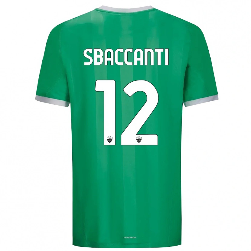 Danxen Dzieci Christian Sbaccanti #12 Zielony Biały Koszulka Bramkarska 2025/26