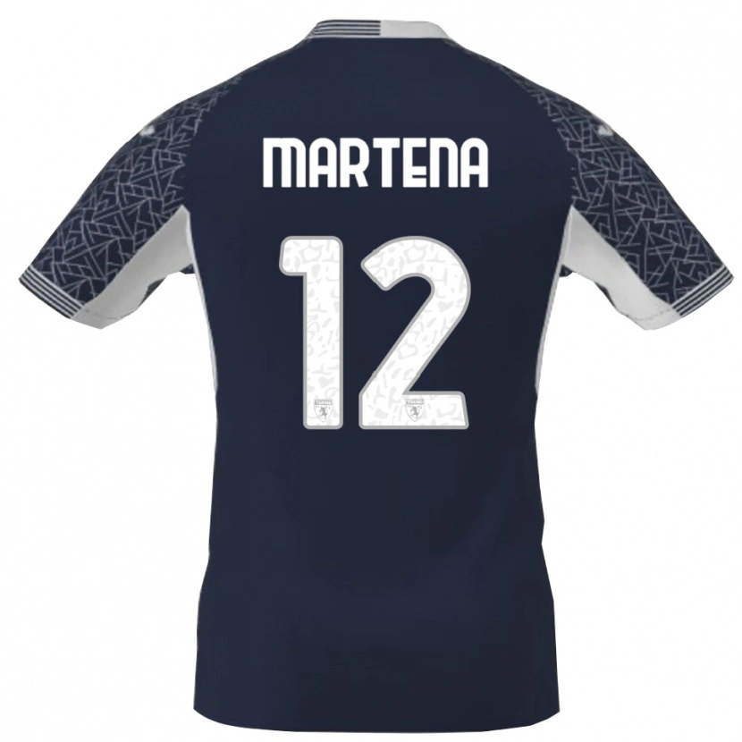 Danxen Dzieci Gabriele Martena #12 Niebieski Czarny Biały Koszulka Bramkarska 2025/26