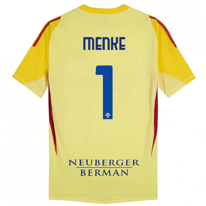 Danxen Dzieci Henrique Menke #1 Jasnożółty Czarny Koszulka Bramkarska 2025/26