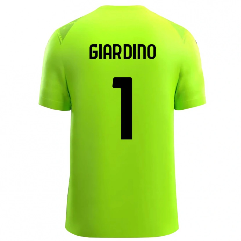 Danxen Dzieci Andrea Giardino #1 Zielony Trawnikowy Czarny Koszulka Bramkarska 2025/26