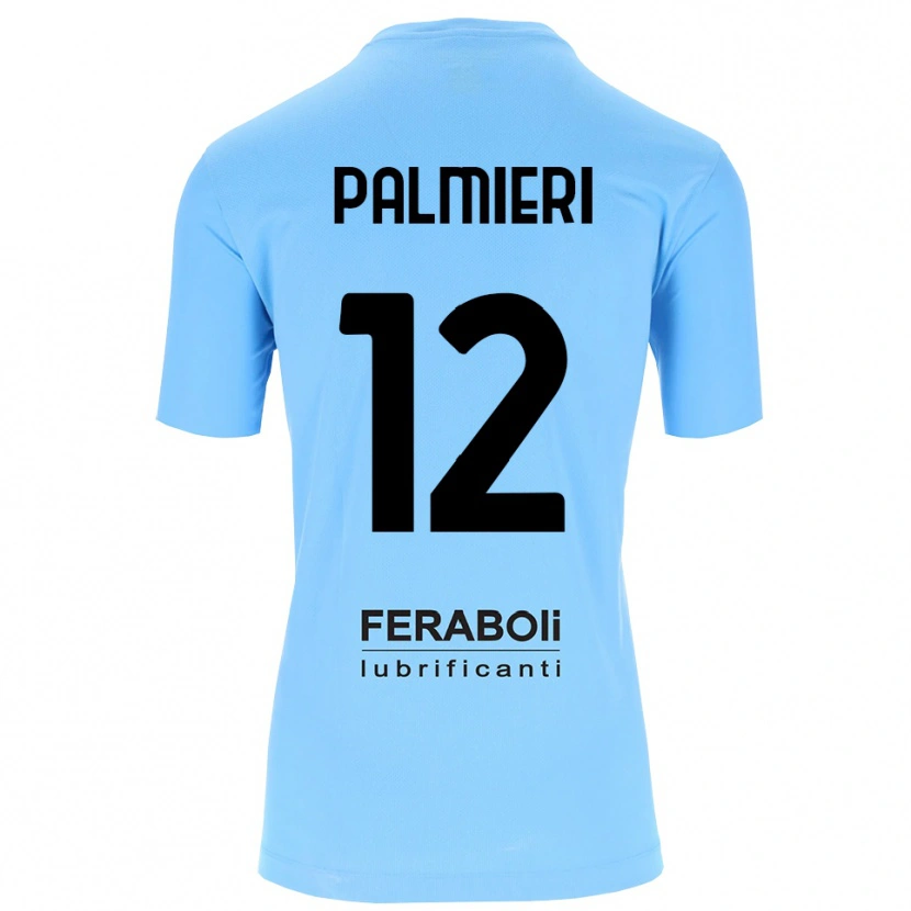 Danxen Dzieci Cristian Palmieri #12 Błękitny Czarny Koszulka Bramkarska 2025/26