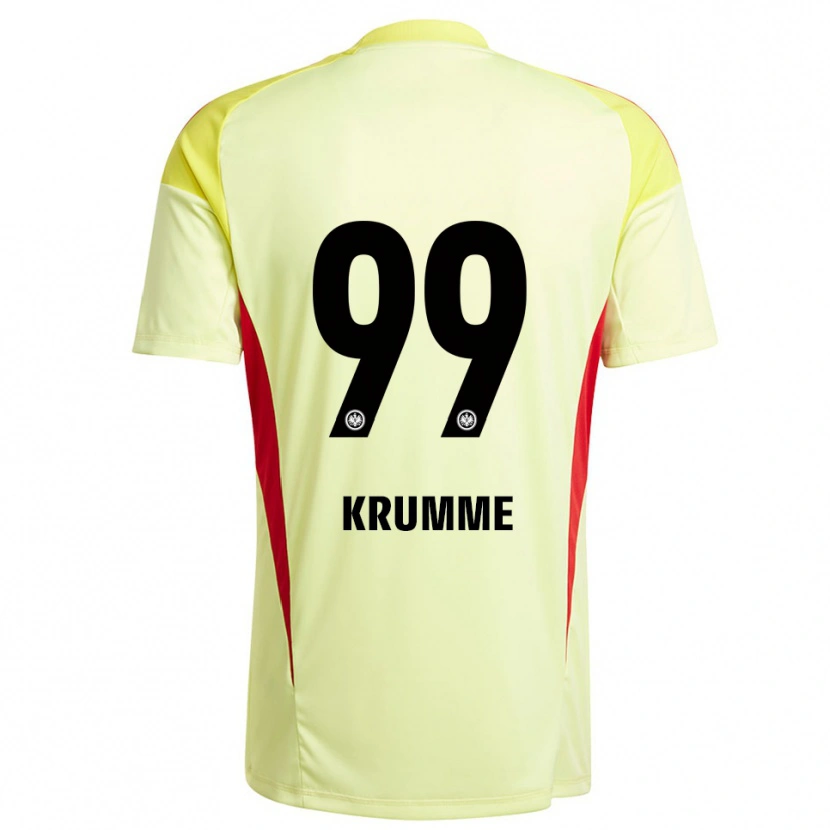 Danxen Dzieci Janne Krumme #99 Jasnożółty Czarny Koszulka Bramkarska 2025/26
