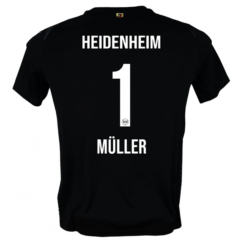Danxen Dzieci Kevin Müller #1 Ciemnoszary Czarny Koszulka Bramkarska 2025/26