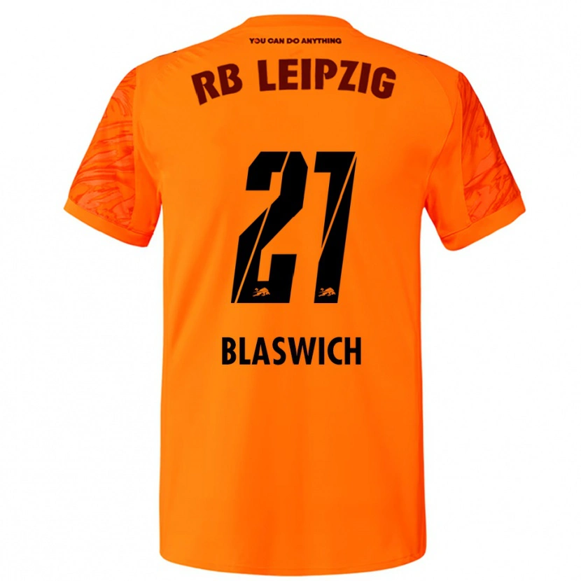Danxen Dzieci Janis Blaswich #21 Pomarańczowy Czerwony Koszulka Bramkarska 2025/26