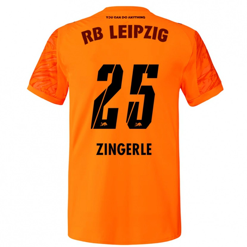 Danxen Dzieci Leopold Zingerle #25 Pomarańczowy Czerwony Koszulka Bramkarska 2025/26