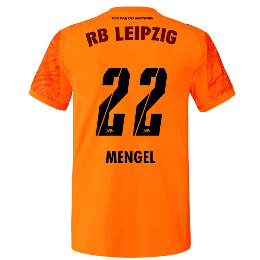 Danxen Dzieci Luca Mengel #22 Pomarańczowy Czerwony Koszulka Bramkarska 2025/26