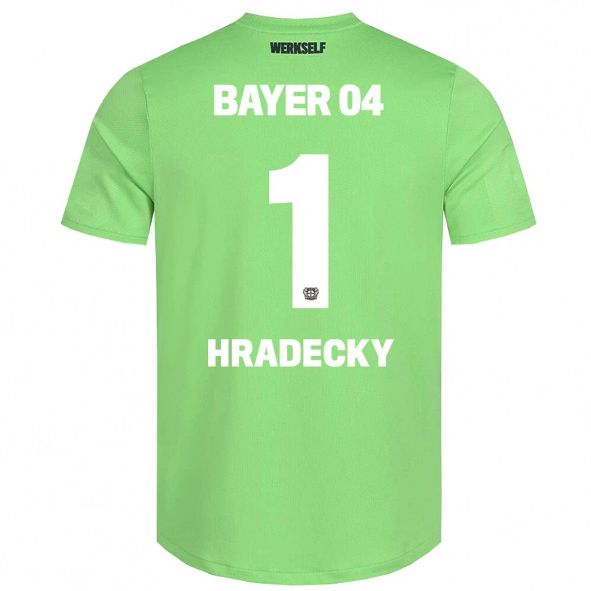 Danxen Dzieci Lukas Hradecky #1 Jasnozielony Biały Koszulka Bramkarska 2025/26
