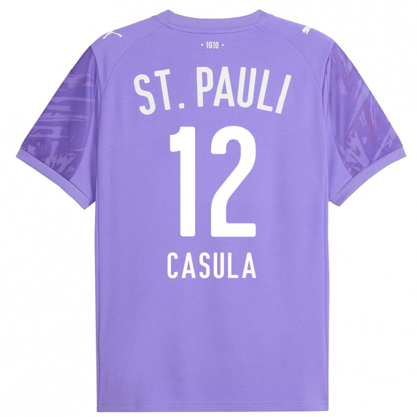 Danxen Dzieci David Casula #12 Średni Fioletowy Czarny Koszulka Bramkarska 2025/26