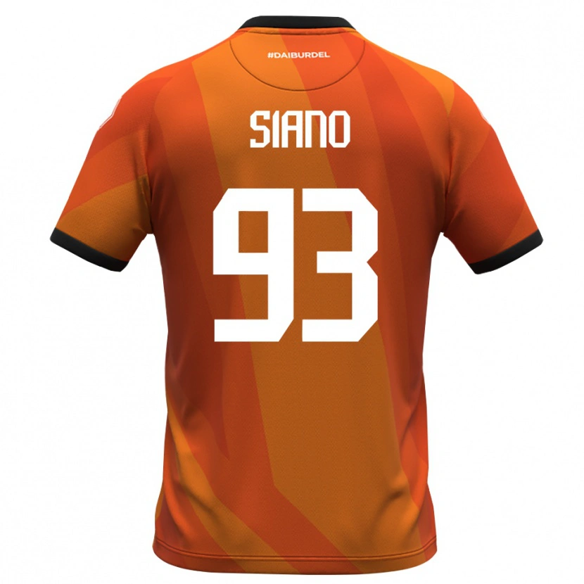 Danxen Dzieci Alessandro Siano #93 Koralowy Biały Czarny Koszulka Bramkarska 2025/26