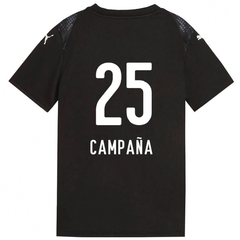 Danxen Dzieci Martín Campaña #25 Czarny Złotawy Koszulka Bramkarska 2025/26