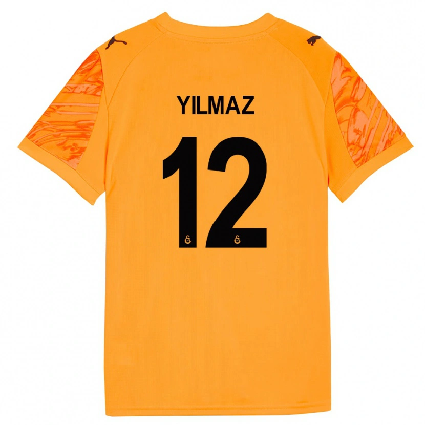 Danxen Dzieci Arda Yılmaz #12 Ciemny Pomarańczowy Czarny Koszulka Bramkarska 2025/26