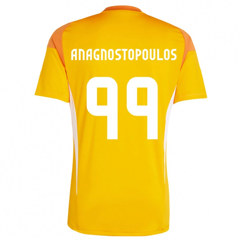 Danxen Dzieci Alexandros Anagnostopoulos #99 Pomarańczowy Biały Koszulka Bramkarska 2025/26