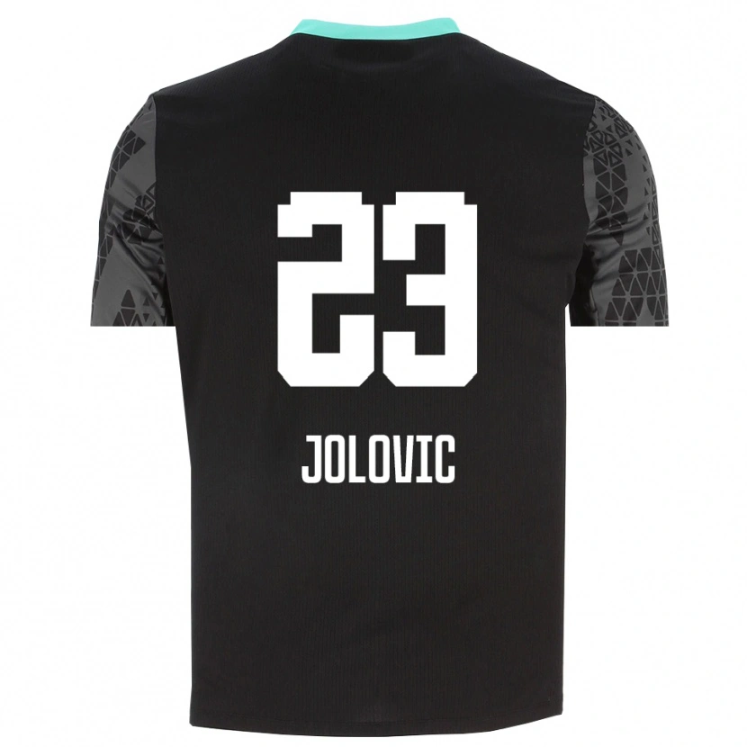 Danxen Dzieci Bogdan Jolovic #23 Ciemnoszary Czarny Koszulka Bramkarska 2025/26
