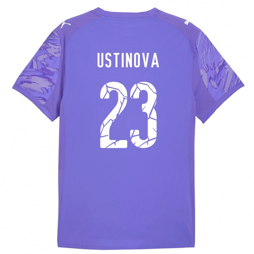 Danxen Dzieci Liudmyla Ustinova #23 Fiołkowo-Fioletowy Koszulka Bramkarska 2025/26