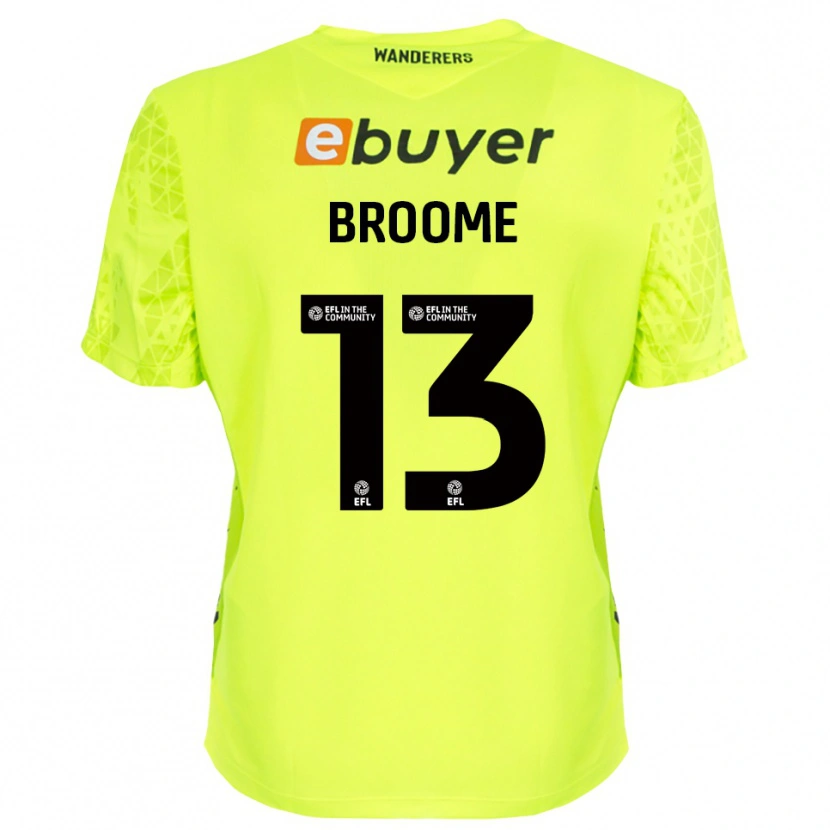 Danxen Dzieci Nathan Broome #13 Fluorescencyjna Zieleń Koszulka Bramkarska 2025/26