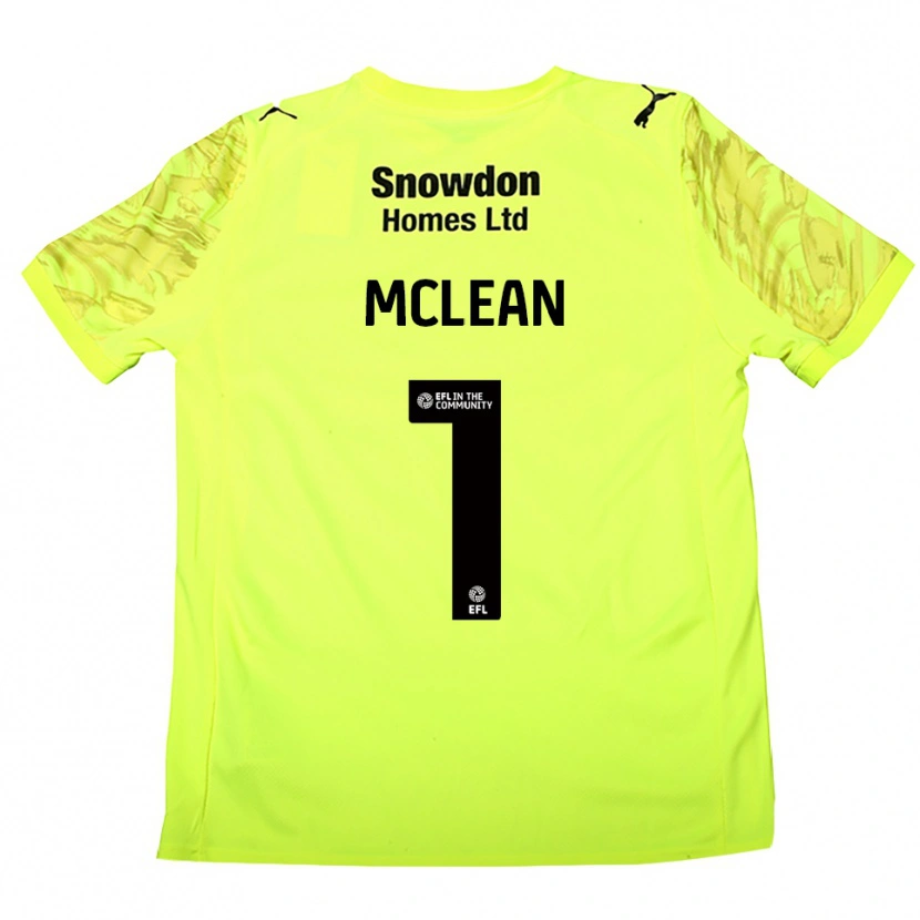 Danxen Dzieci Katie Mclean #1 Fluorescencyjna Zieleń Koszulka Bramkarska 2025/26