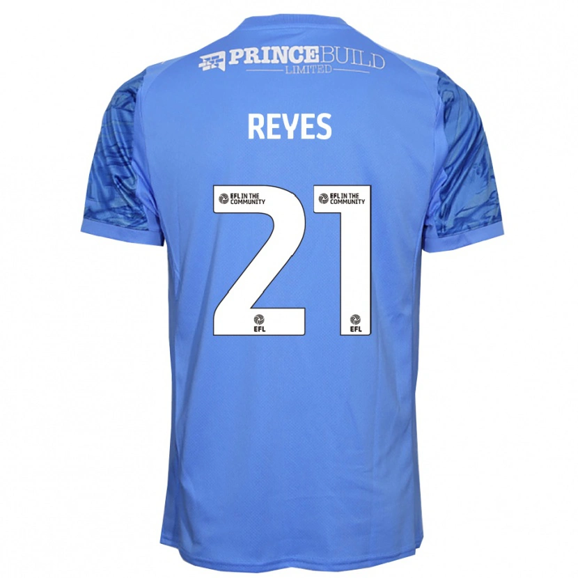 Danxen Dzieci Vicente Reyes #21 Błękit Cyjana Koszulka Bramkarska 2025/26