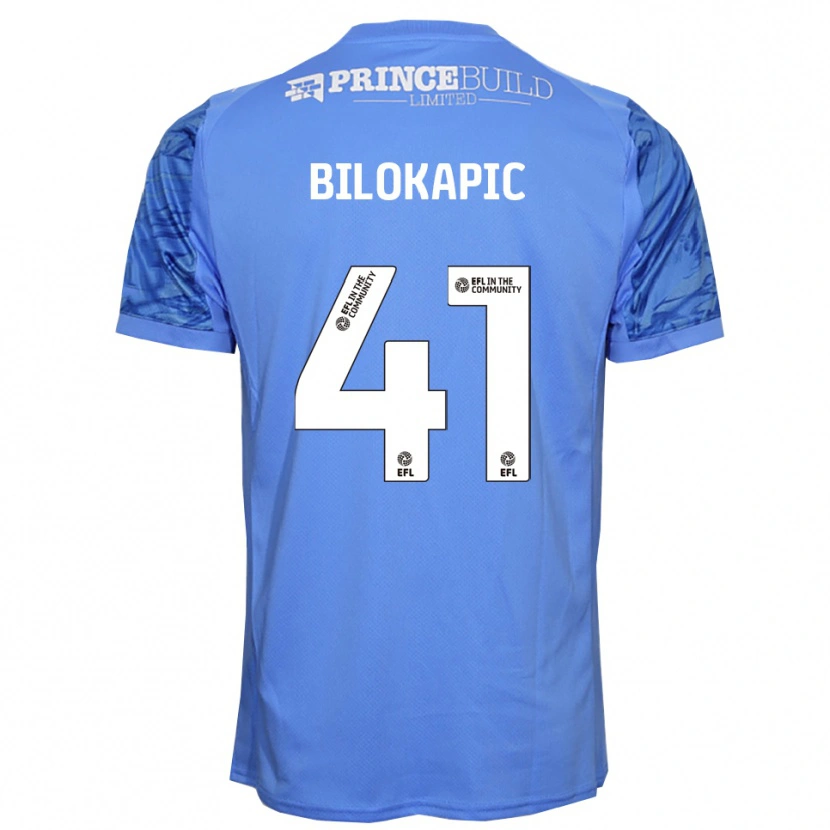 Danxen Dzieci Nicholas Bilokapic #41 Błękit Cyjana Koszulka Bramkarska 2025/26