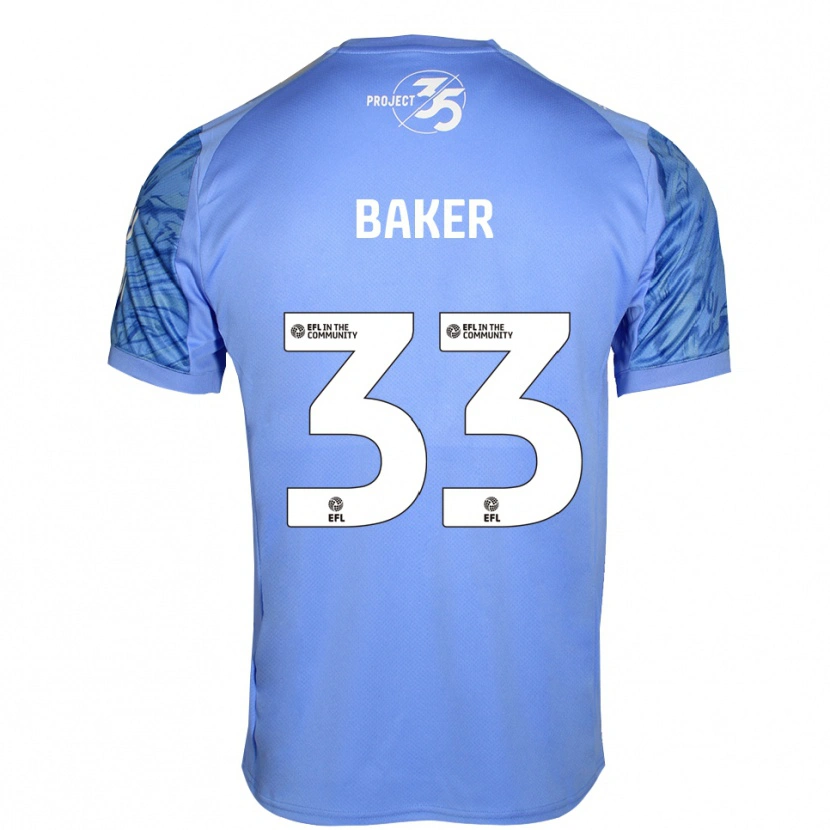 Danxen Dzieci Zak Baker #33 Królewski Błękit Koszulka Bramkarska 2025/26