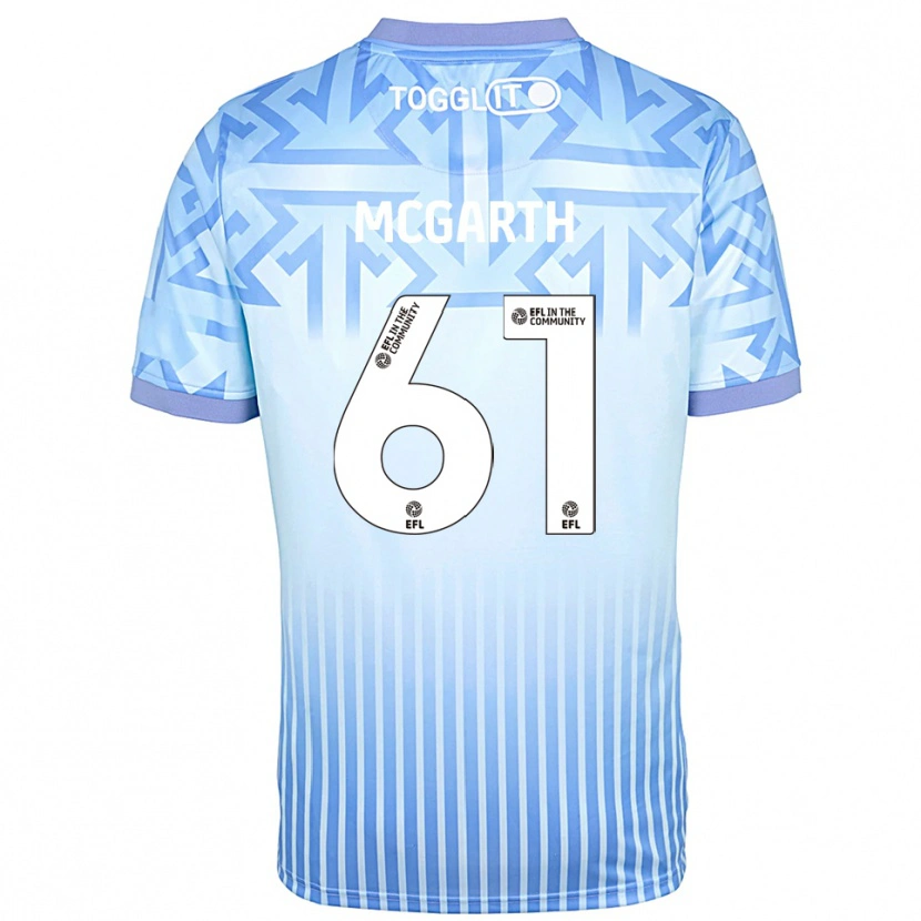 Danxen Dzieci Ethan McGarth #61 Biały Jasny Błękit Koszulka Bramkarska 2025/26
