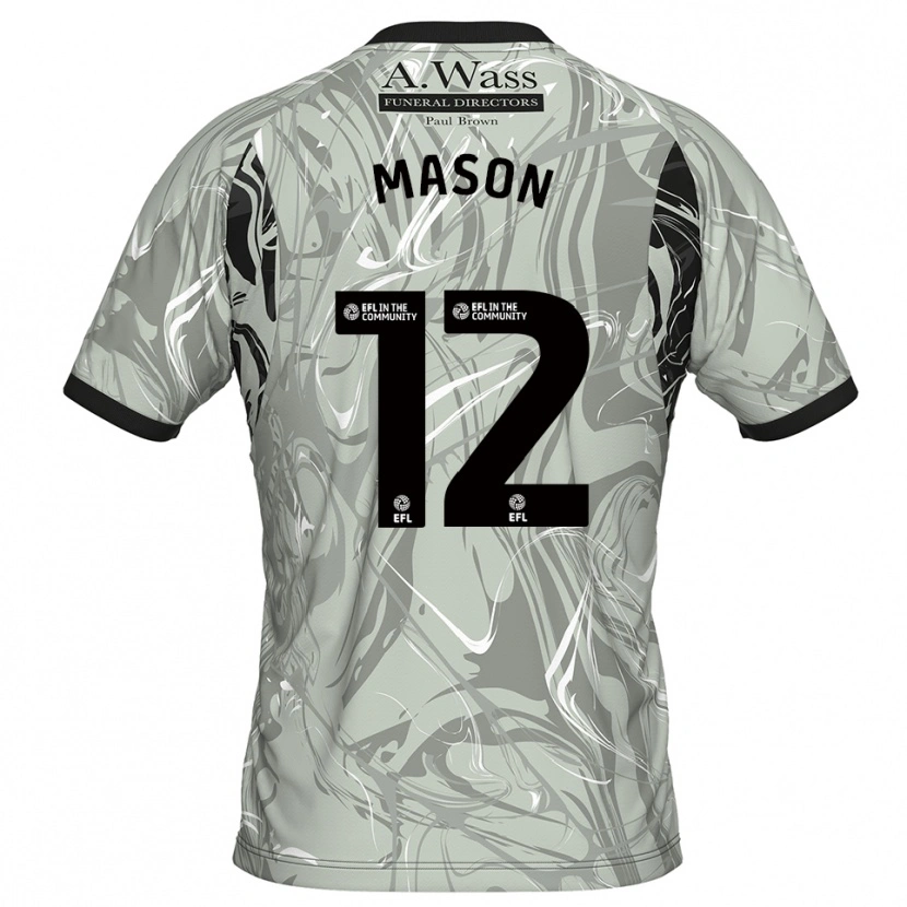 Danxen Dzieci Owen Mason #12 Czarny Jasny Szary Koszulka Bramkarska 2025/26