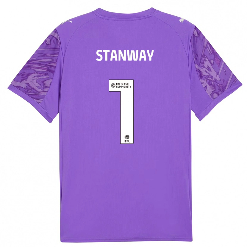 Danxen Dzieci Wyll Stanway #1 Średni Błękit Stali Koszulka Bramkarska 2025/26