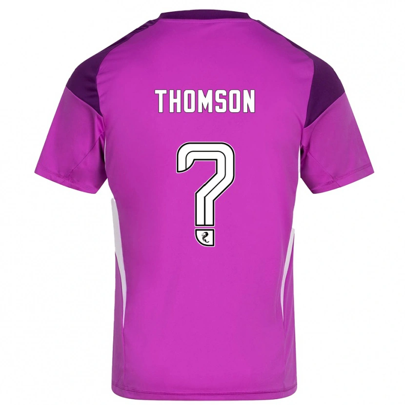 Danxen Dzieci Ethan Thomson #0 Magenta Fioletowa Koszulka Bramkarska 2025/26