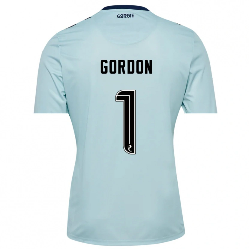 Danxen Dzieci Craig Gordon #1 Czarny Jasny Błękit Koszulka Bramkarska 2025/26