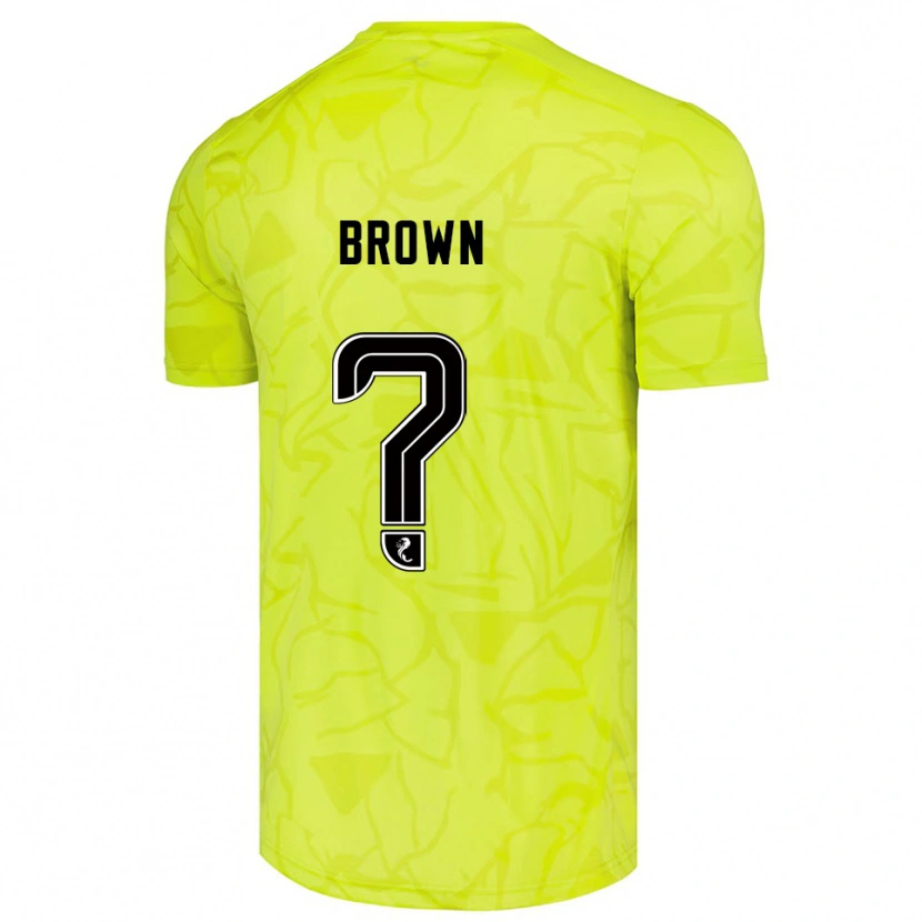 Danxen Dzieci Fraser Brown #0 Czarny Żółty Koszulka Bramkarska 2025/26