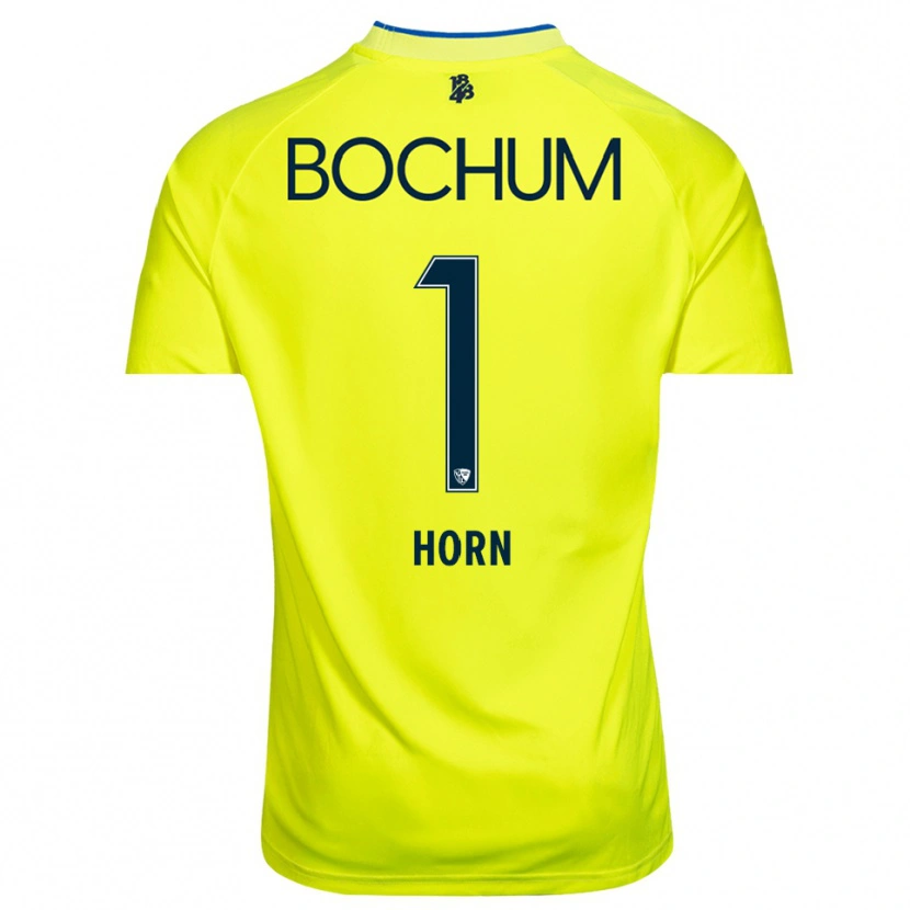 Danxen Dzieci Timo Horn #1 Żółty Zielony Koszulka Bramkarska 2025/26