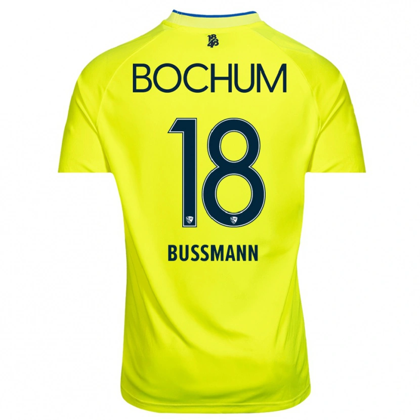 Danxen Dzieci Benjamin Bußmann #18 Żółty Zielony Koszulka Bramkarska 2025/26