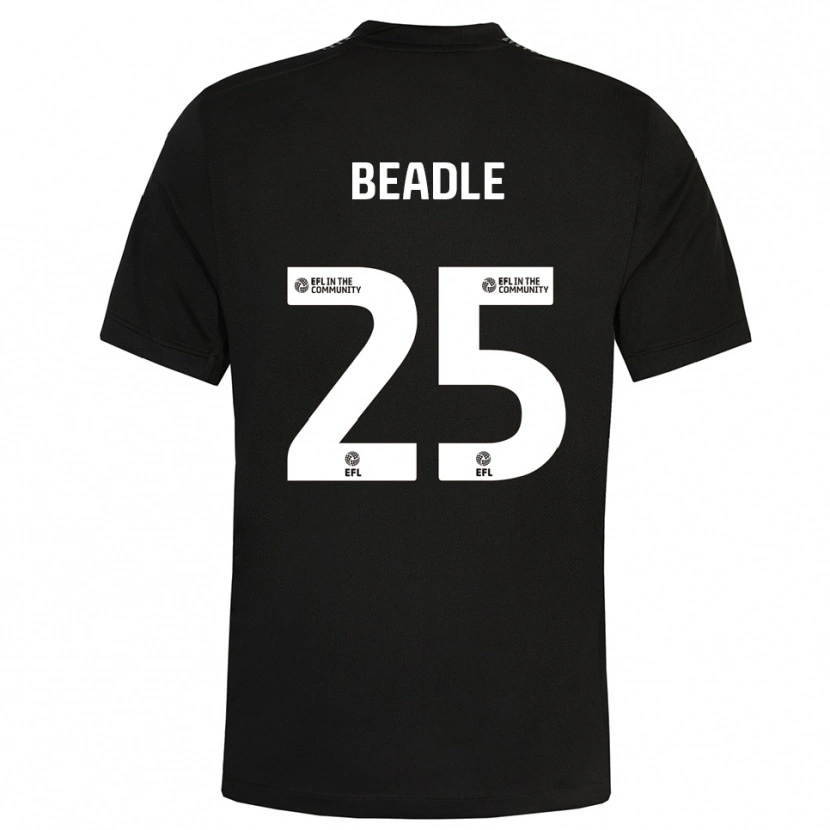 Danxen Dzieci James Beadle #25 Czarno-Biały Koszulka Bramkarska 2025/26