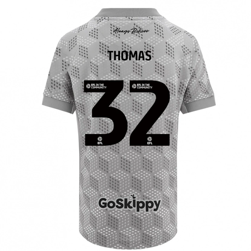 Danxen Dzieci Lewis Thomas #32 Czarno-Szary Koszulka Bramkarska 2025/26