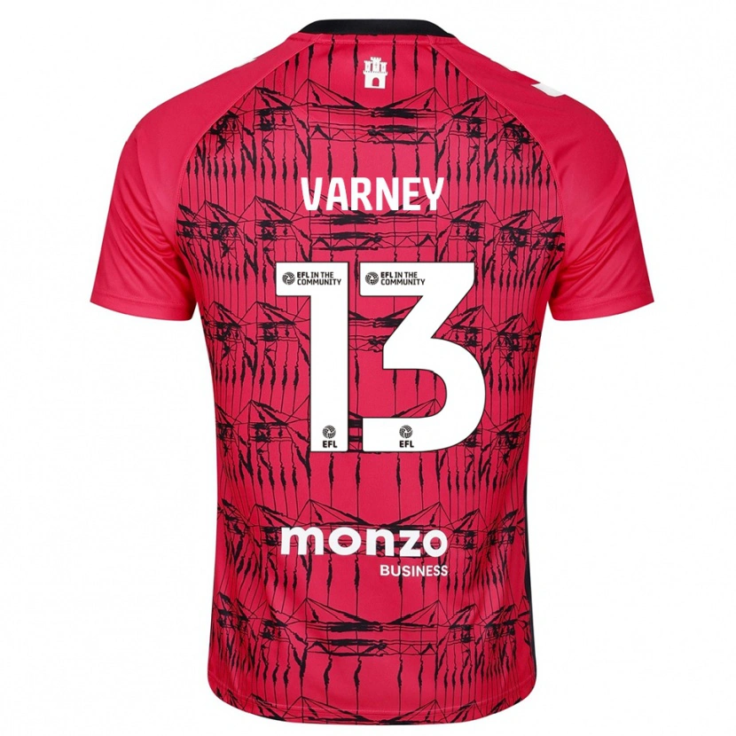 Danxen Dzieci Oscar Varney #13 Biało-Czerwony Koszulka Bramkarska 2025/26