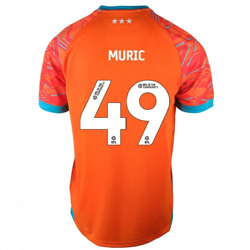 Danxen Dzieci Arijanet Muric #49 Biało-Pomarańczowy Koszulka Bramkarska 2025/26