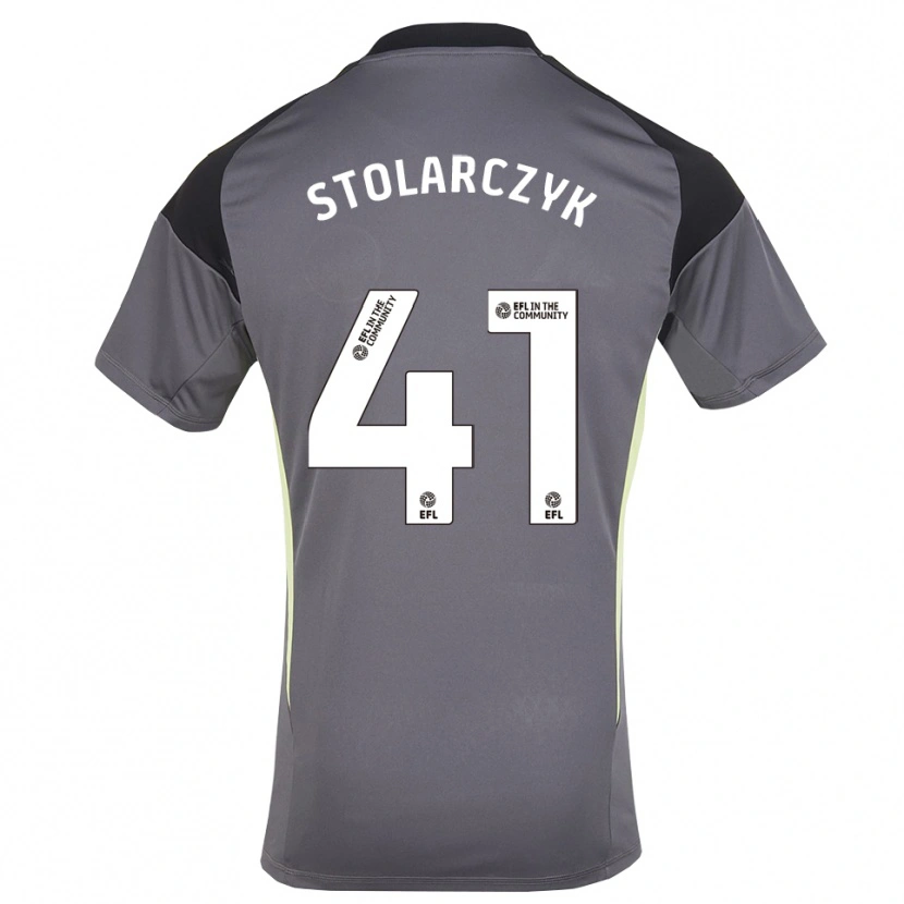 Danxen Dzieci Jakub Stolarczyk #41 Biało-Szary Koszulka Bramkarska 2025/26