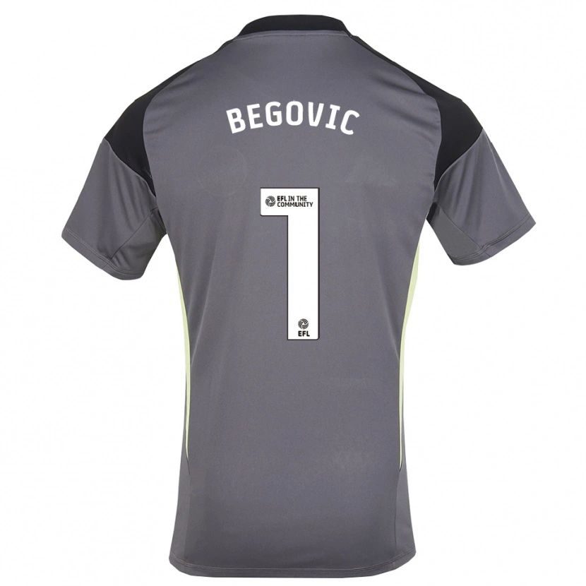 Danxen Dzieci Asmir Begovic #1 Biało-Szary Koszulka Bramkarska 2025/26