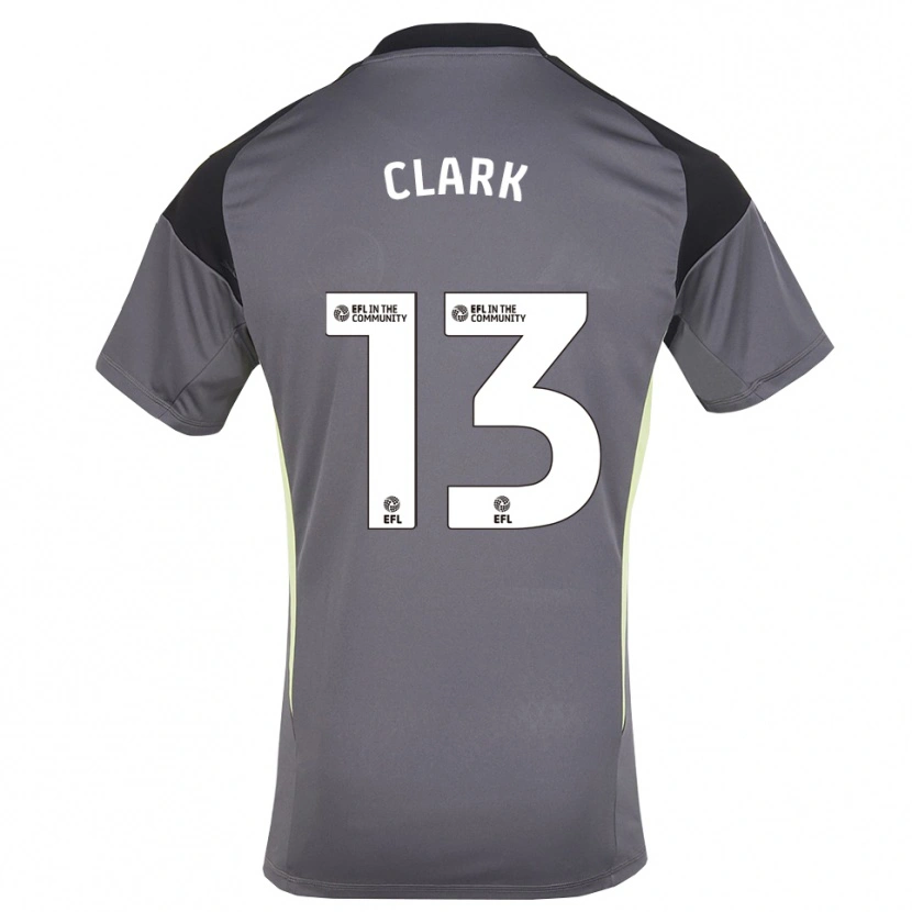 Danxen Dzieci Olivia Clark #13 Biało-Szary Koszulka Bramkarska 2025/26