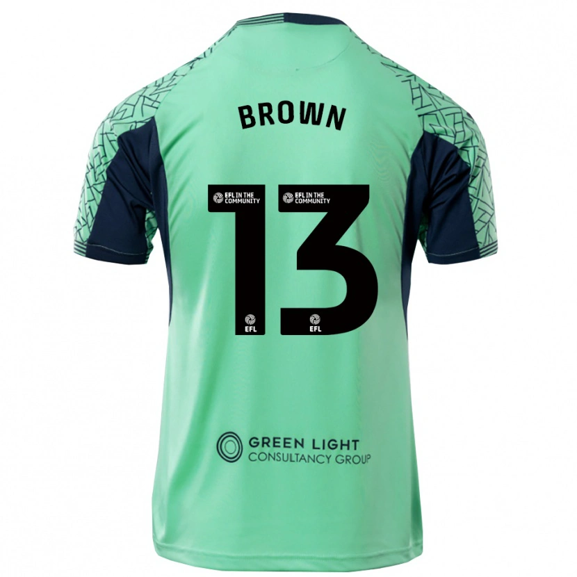 Danxen Dzieci Mason Brown #13 Czarno-Niebieski Wodny Koszulka Bramkarska 2025/26