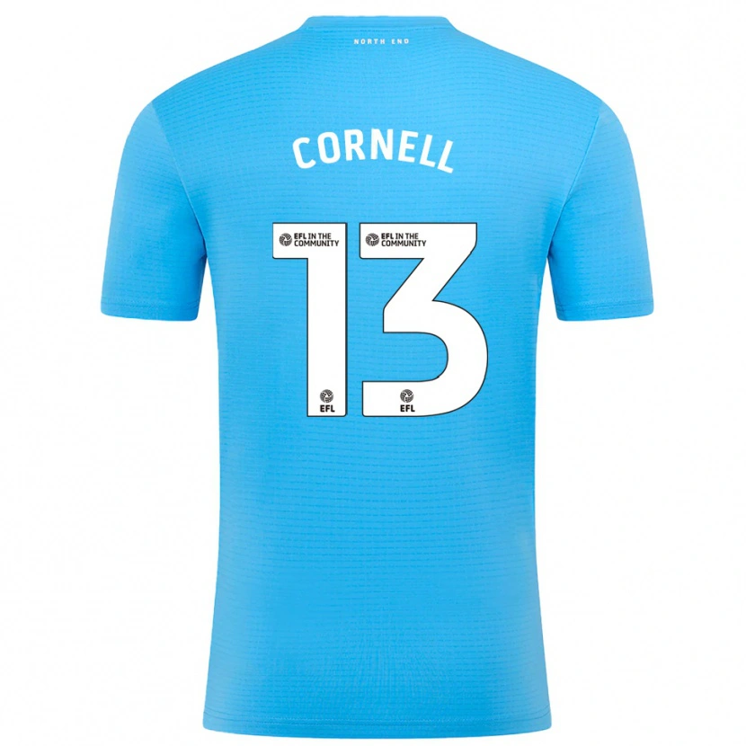Danxen Dzieci David Cornell #13 Niebiesko-Biały Koszulka Bramkarska 2025/26