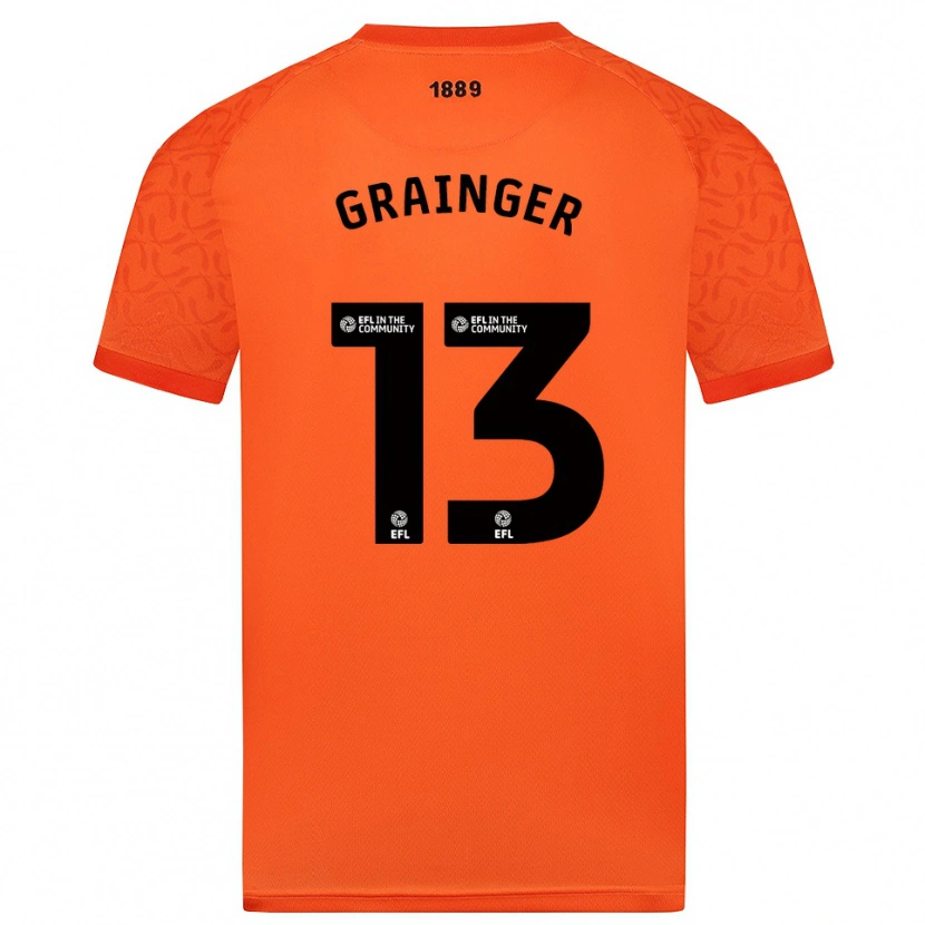 Danxen Dzieci Benjamin Grainger #13 Czarno-Pomarańczowy Koszulka Bramkarska 2025/26