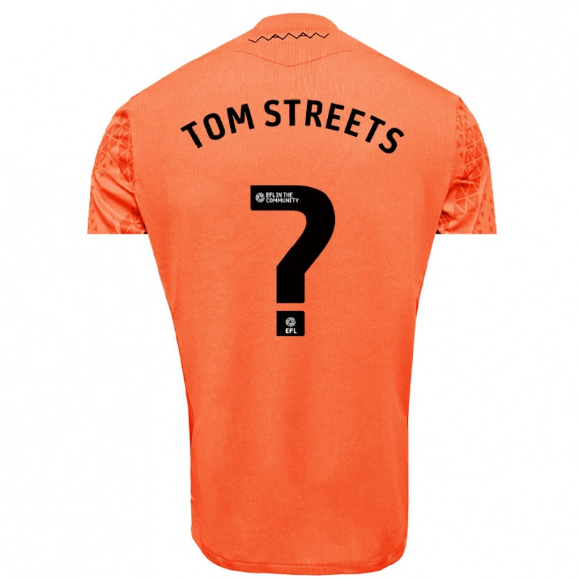 Danxen Dzieci Tom Streets #0 Czarno-Pomarańczowy Koszulka Bramkarska 2025/26