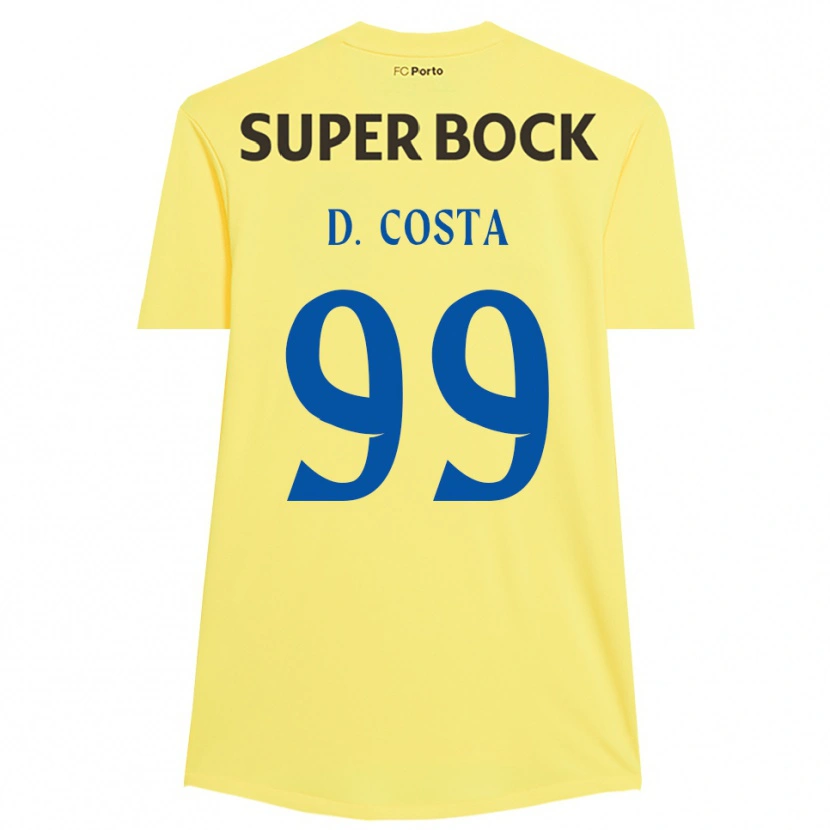 Danxen Dzieci Diogo Costa #99 Jasnożółty Czarny Koszulka Bramkarska 2025/26